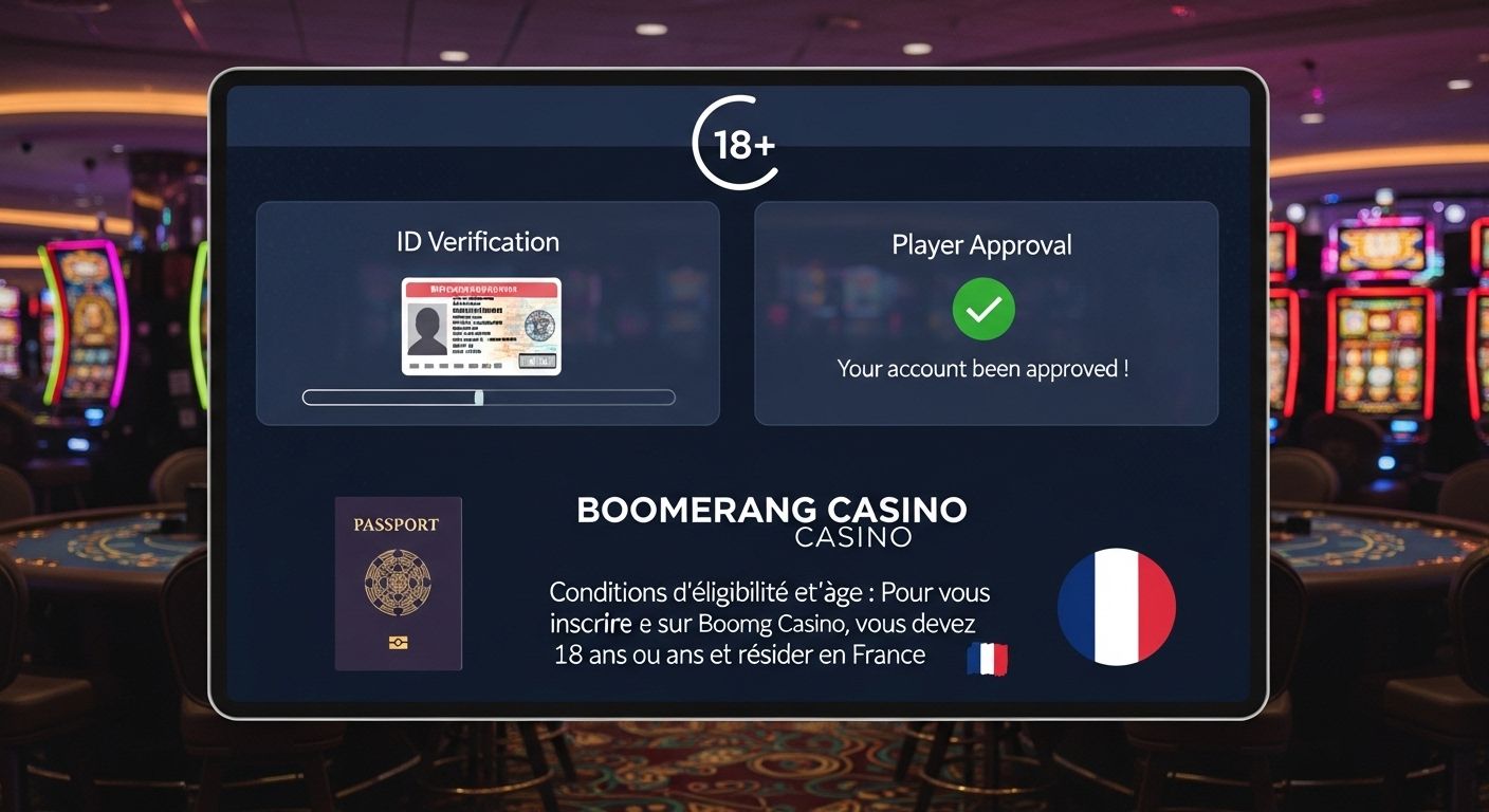 Conditions d'admissibilité et d'âge casino account setup